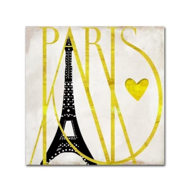 Color Bakery 'I Love Paris' Canvas Art, 35x35, Trademark Fine Art, Mfr#: ALI4898-C3535GG